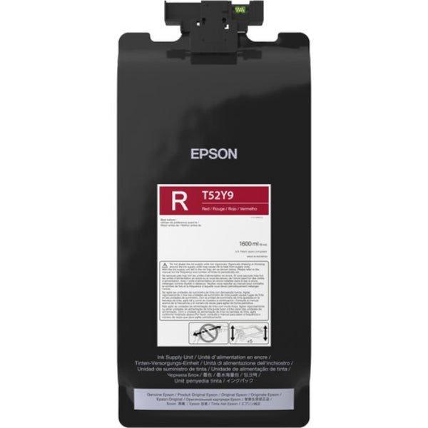 Paquete de tinta roja de alta capacidad Epson T52Y UltraChrome XD3 de 1,6 l para SureColor T7770DL - T52Y920