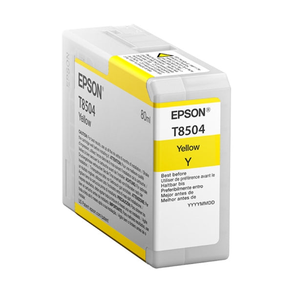 Cartucho de tinta amarilla Epson T850 UltraChrome HD de 80 ml para SureColor P800 - T850400