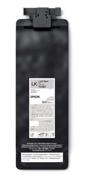 Cartucho de tinta ecosolvente Epson UltraChrome GS3 negro claro de 800 ml para SureColor S9170 - T51N720