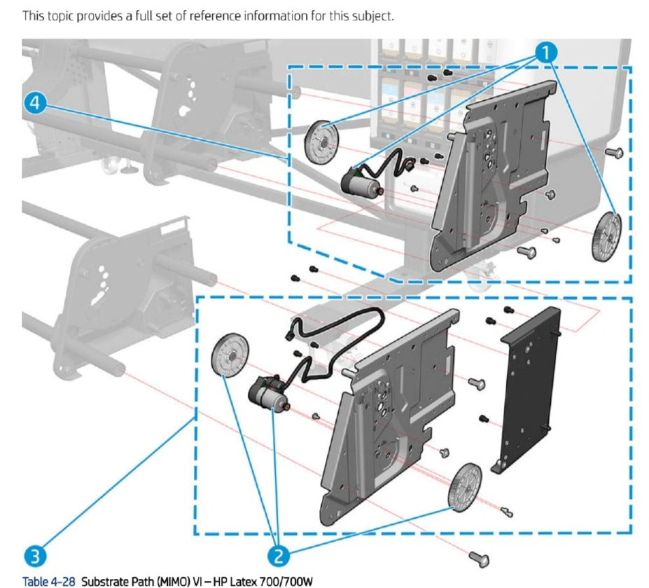 Estructura y extensión adecuadas para impresora HP Latex 700, 700W (Y0U21-67173)