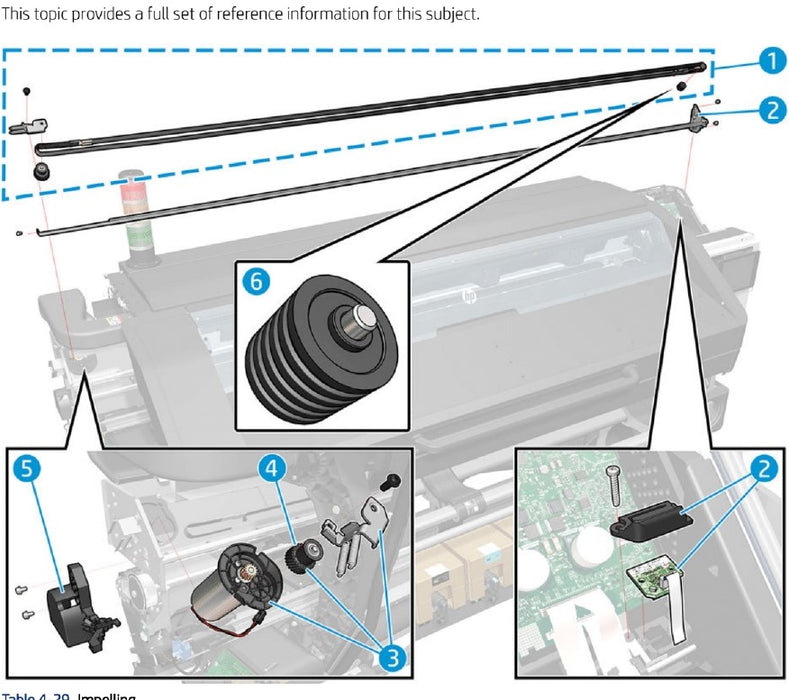 Actuador SOL para impresoras HP Latex de 700 W y 800 W (Y0U21-67031)
