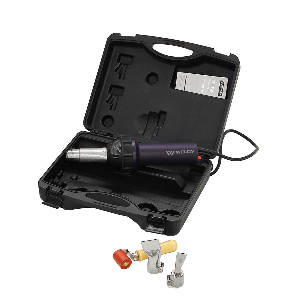 Kit de herramientas para pistola de soldadura por superposición con soplete de aire caliente de 1600 W y 110 V