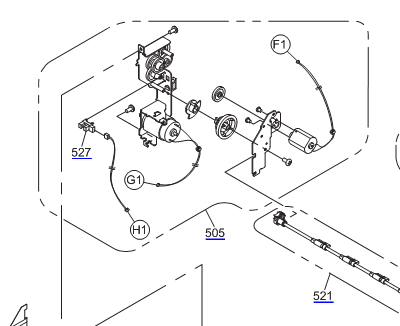 Conjunto de motor EPSON P800 - 1665114 / 1695182