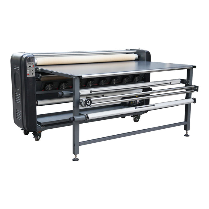 Máquina de transferencia térmica de gran formato, rollo a rollo, de 1200 mm y 47" para la fabricación de muestras (máquina de calentamiento por aceite)