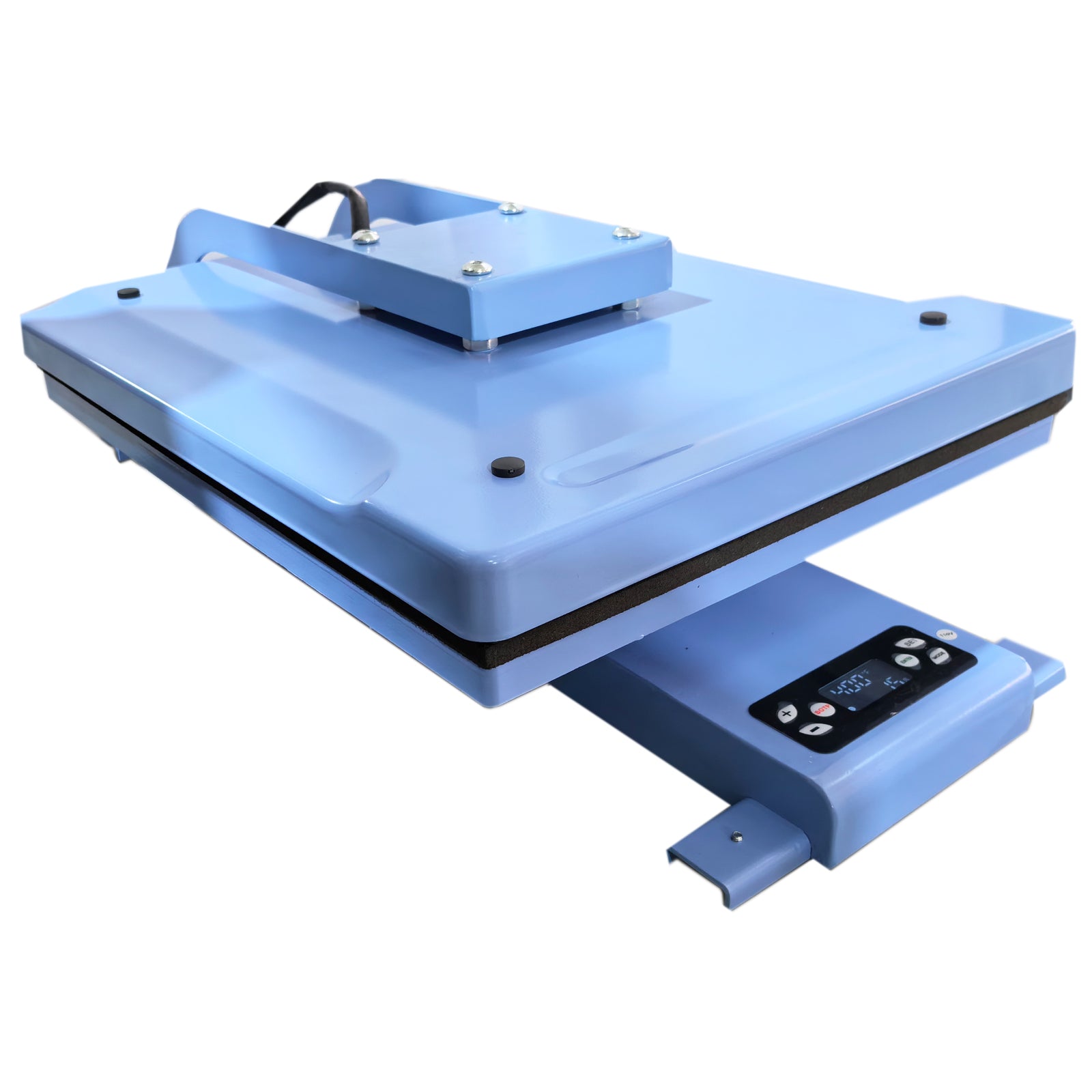 Prensa de calor automática Qomolangma de 16 x 20 pulgadas y carrito de acero resistente