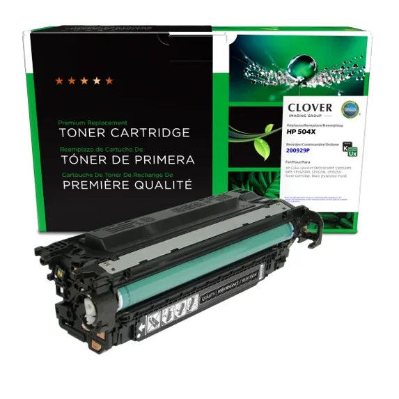 Clover Remanufactured Extended Yield Black Toner Cartridge for HP CE250X