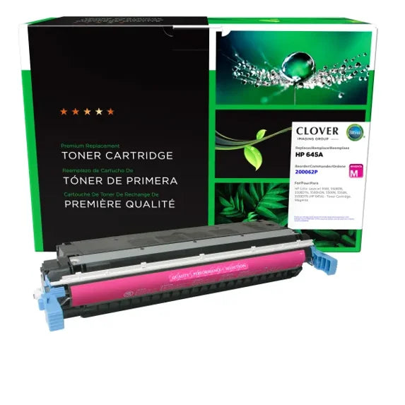Clover Remanufactured Magenta Toner Cartridge for HP 645A (C9733A)