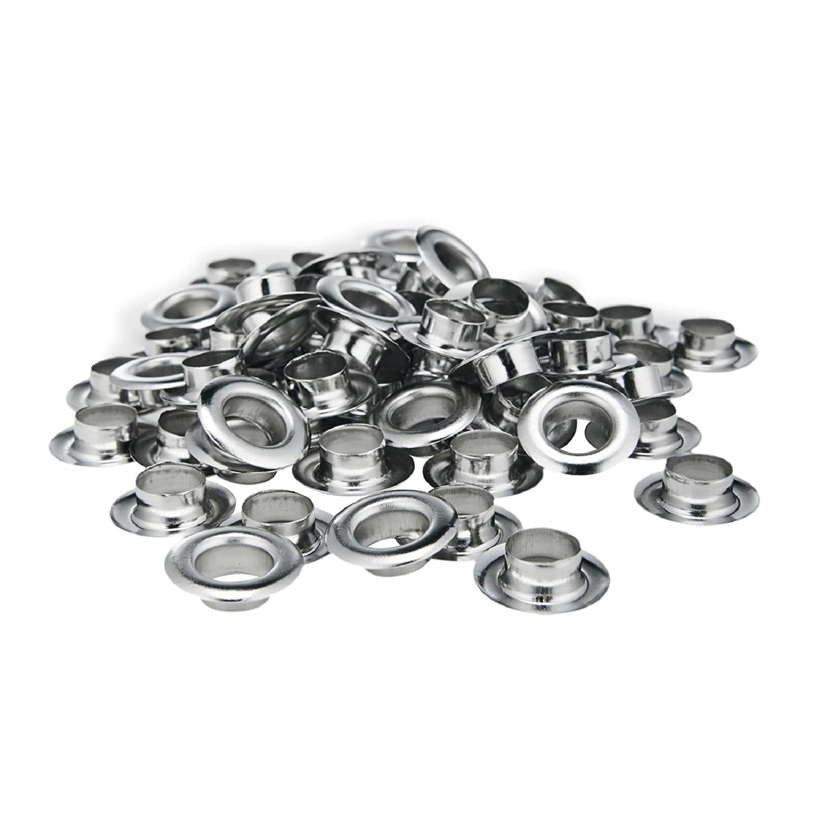 Silver Round Single Eyelet (6mm) for banners or garment (1000pcs/bag)