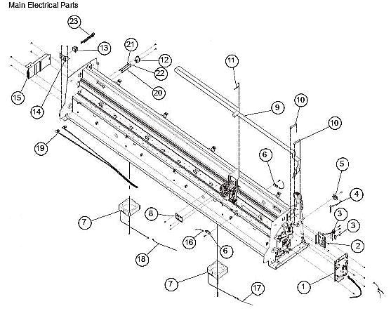Placa base, FC90 (PN5122-01) - Para Graphtec FC9000 (702900701)