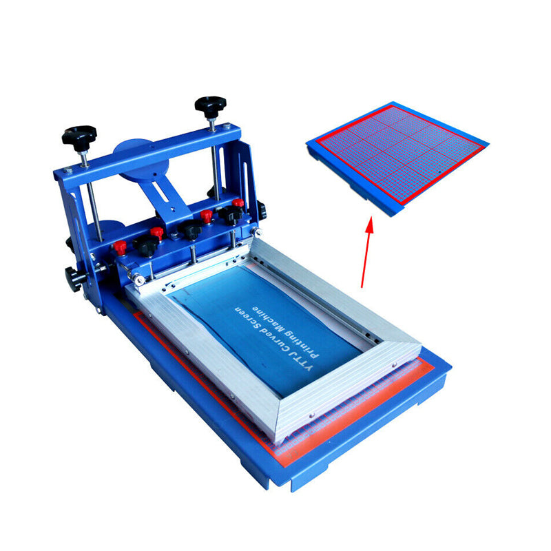 Desktop 1 Color Micro-Registration Screen Printing Presses, for Electronic Circuit Board / Paper Box / Glass / Metal Board / Sign / Plastic Board