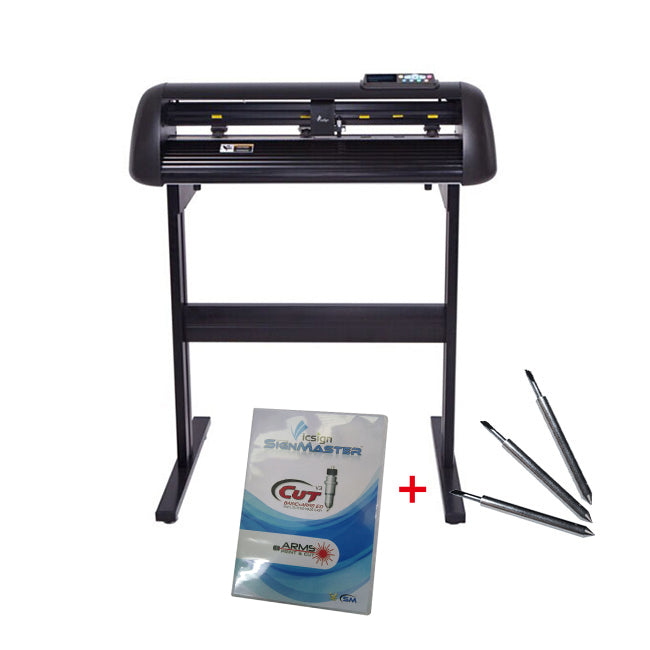 Cortadora de vinilo Vicsign de 24" con cámara CCD y función de corte de contorno totalmente automático
