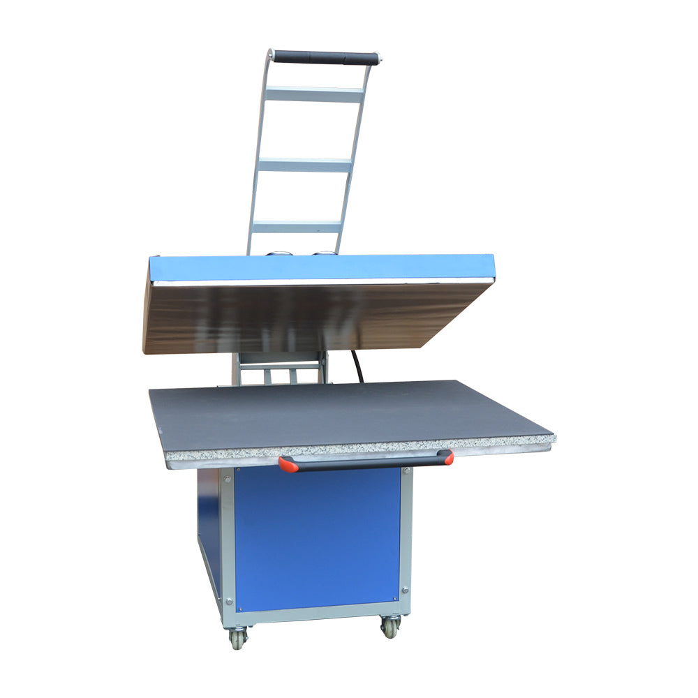 Prensa térmica manual Qomolangma de 39 x 47 pulgadas, formato grande, para textiles, 220 V, 1 polo, 41 A