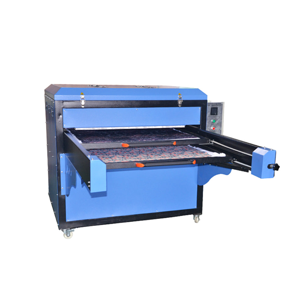 Prensa térmica neumática grande de 39" x 47" con estación de doble deslizamiento, 220 V, 1 pieza