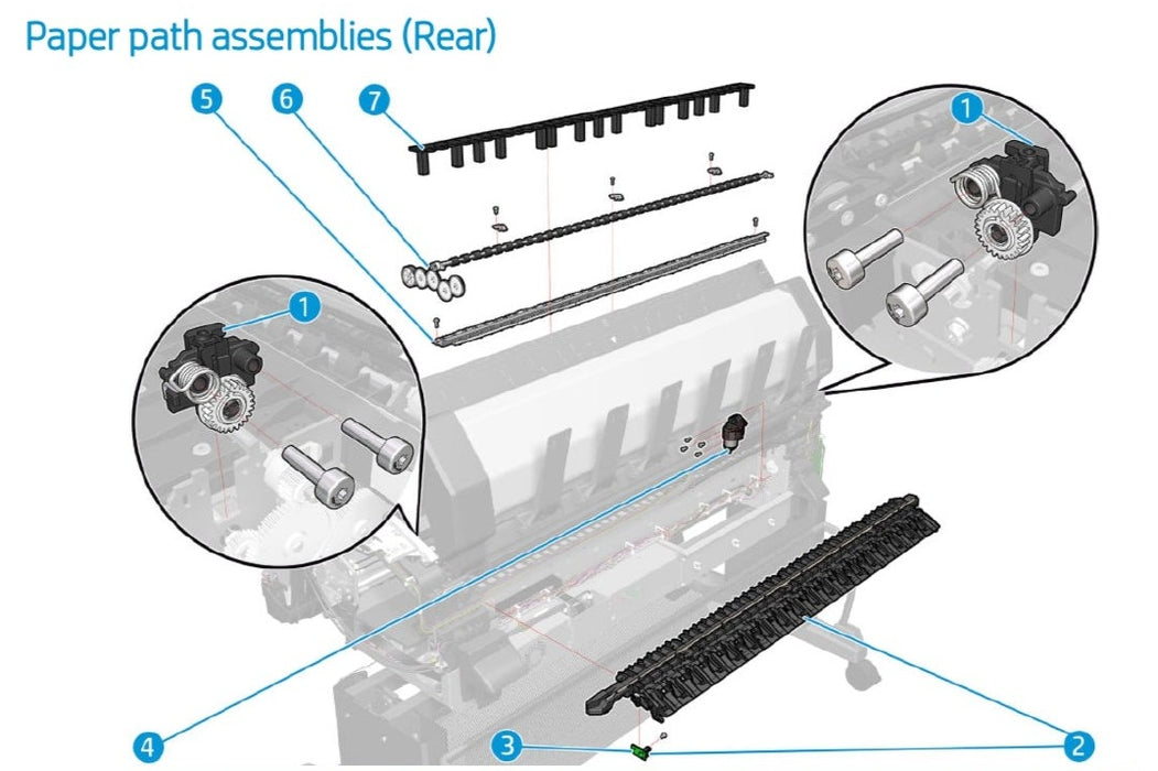 Sangrado completo - Para las series HP DesignJet T1500 / T1600 / T2500 / T2600 / T1530 (L2Y23-67002)