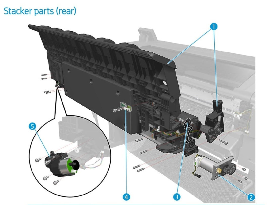 Microinterruptor (sensor) - Para las series HP DesignJet T920 / T1500 / T1600 / T2500 / T2600 / T3500 (CR357-67080)