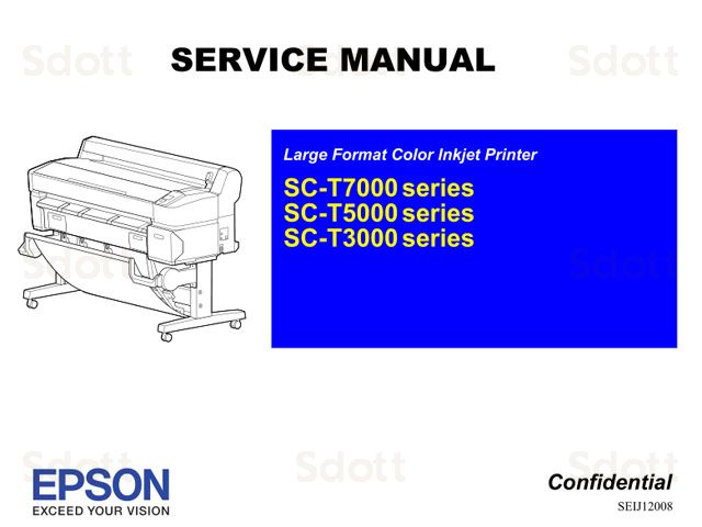 Manual de servicio de EPSON SureColor T3000/T5000/T7000