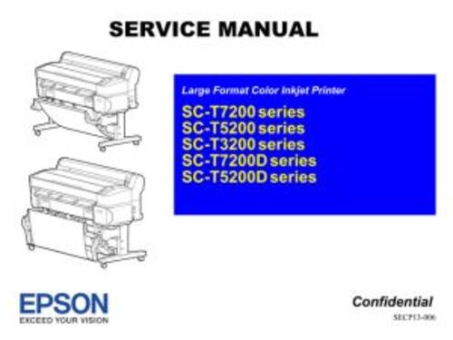 Manual de servicio de EPSON SureColor T3200 T5200 T5200D T7200 T7200D