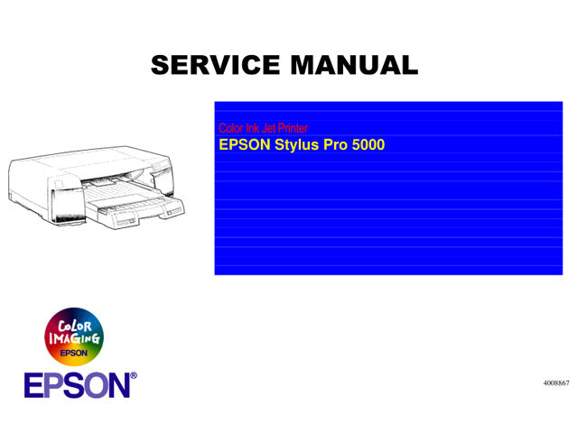 Manual de servicio de la EPSON StylusPro 5000