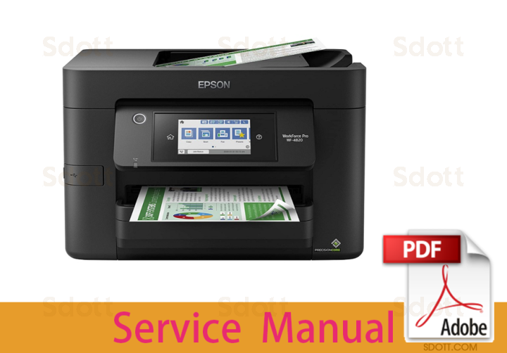 Manual de servicio de las impresoras Epson WorkForce WF-4820 y WF-4830