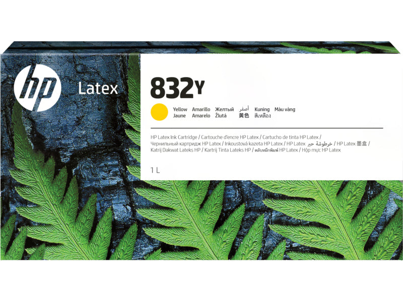 Cartucho de tinta amarilla Latex HP 832Y de 1 L para impresora Latex 800 (4UV08A)