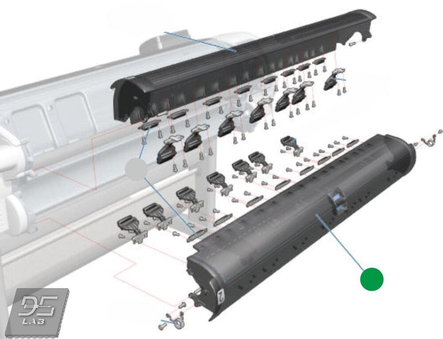 Conjunto de cubierta de rodillo inferior con rodillos de presión para las impresoras HP Designjet T770, T1200, T1300, T2300, T7100 y Z5400 (CH538-67002)