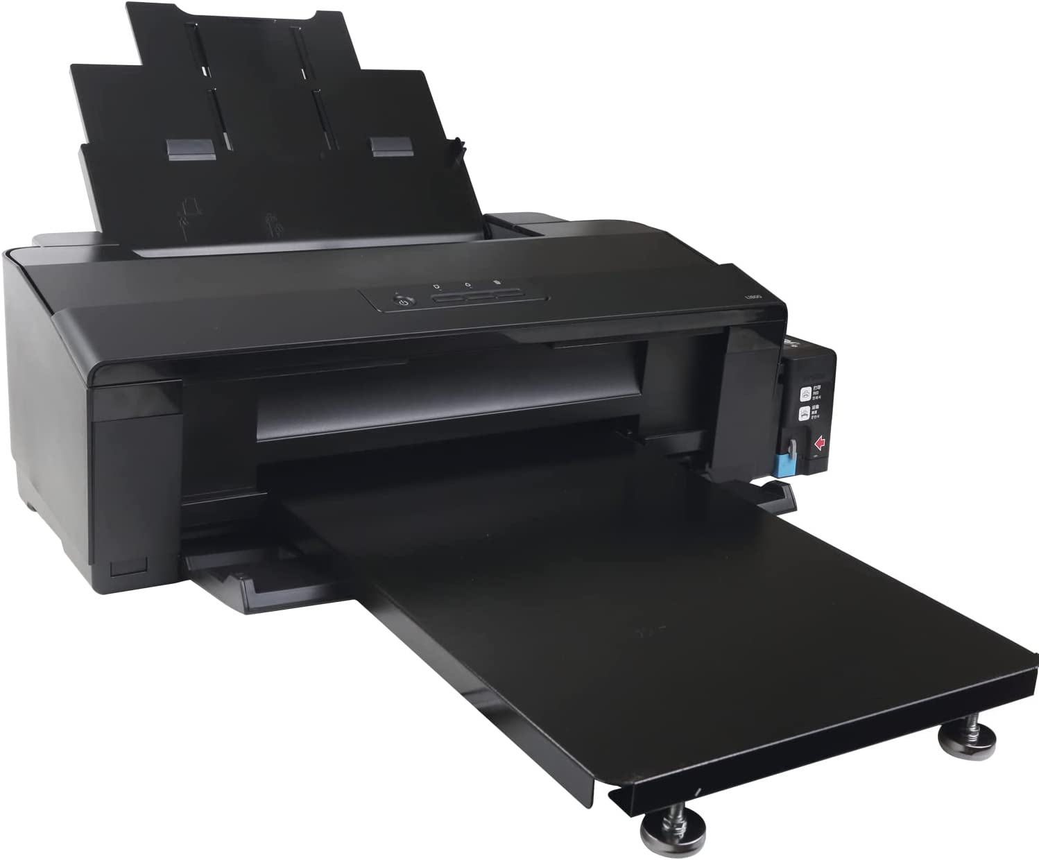 Impresora DTF de 13 pulgadas y ancho A3+, máquina de transferencia directa con película L1800, ideal para imprimir camisetas, sudaderas, fundas de almohada, etc. (6 tintas de 100 ml + 100 películas PET + polvo)