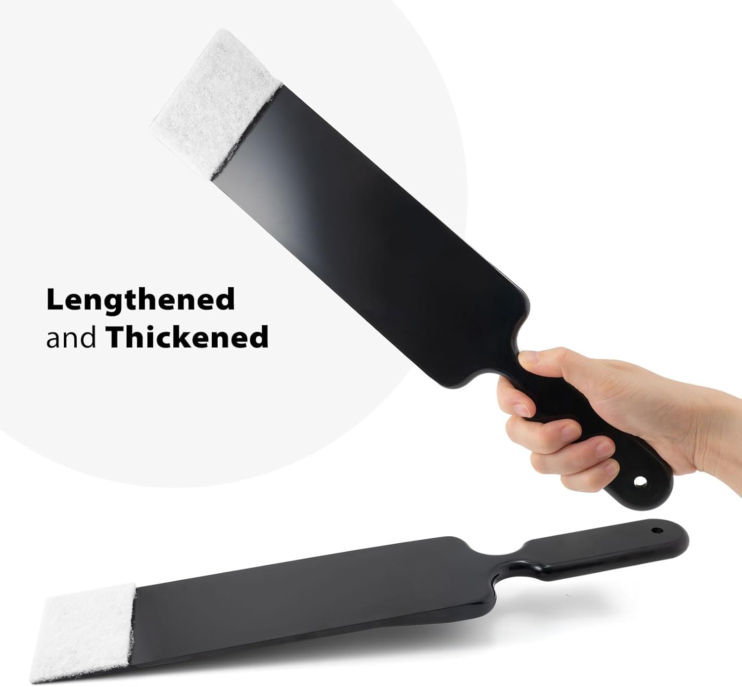 Long Reach Auto Bulldozer Squeegee, Mini Paddle Scrubber for Window Tint Film Installing and Vehicle Windshield/Rear Window Glass Cleaning - 1pc Bulldozer Tint Tool + 3pcs Scrub Pads