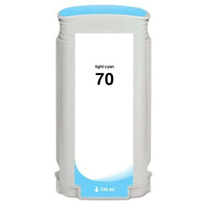 Cartucho de tinta cian claro HP 70 de 130 ml para impresoras HP DesignJet Z2100, Z3100, Z3200 y Z5200 - C9390A / Parcialmente usado