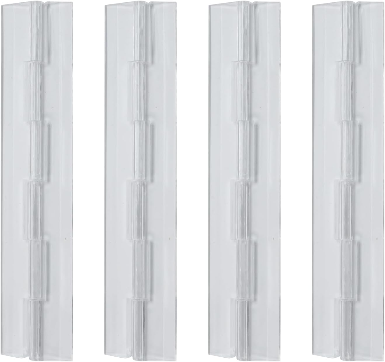 Normal Acrylic Hinge Transparent Folding Lightweight (200x42mm) - 4pcs
