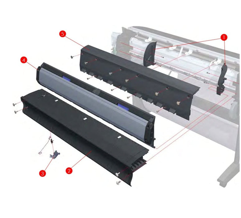 Conjunto de limpieza para las series HP DesignJet Z2600, Z3100, Z3200, Z2100, T1100, T1120, T610, T770 y T790 de 24 pulgadas (Q6683-67802)