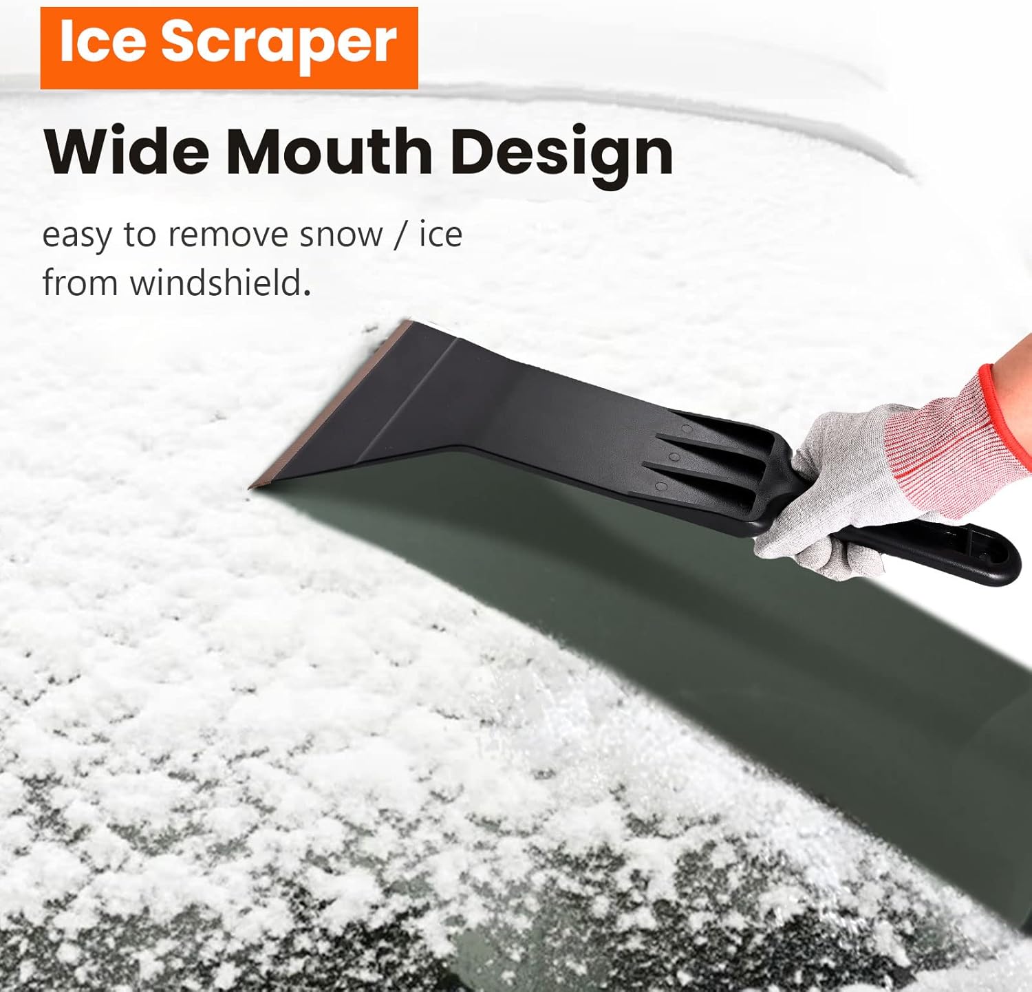 Tint Tools Bulldozer Squeegee Kit, Black Bulldozer Squeegee & Scrubber Paddle Scraper with Spare Scouring Pads for Windshield Cleaning Window Film Installing, Long Handle Tint Tools