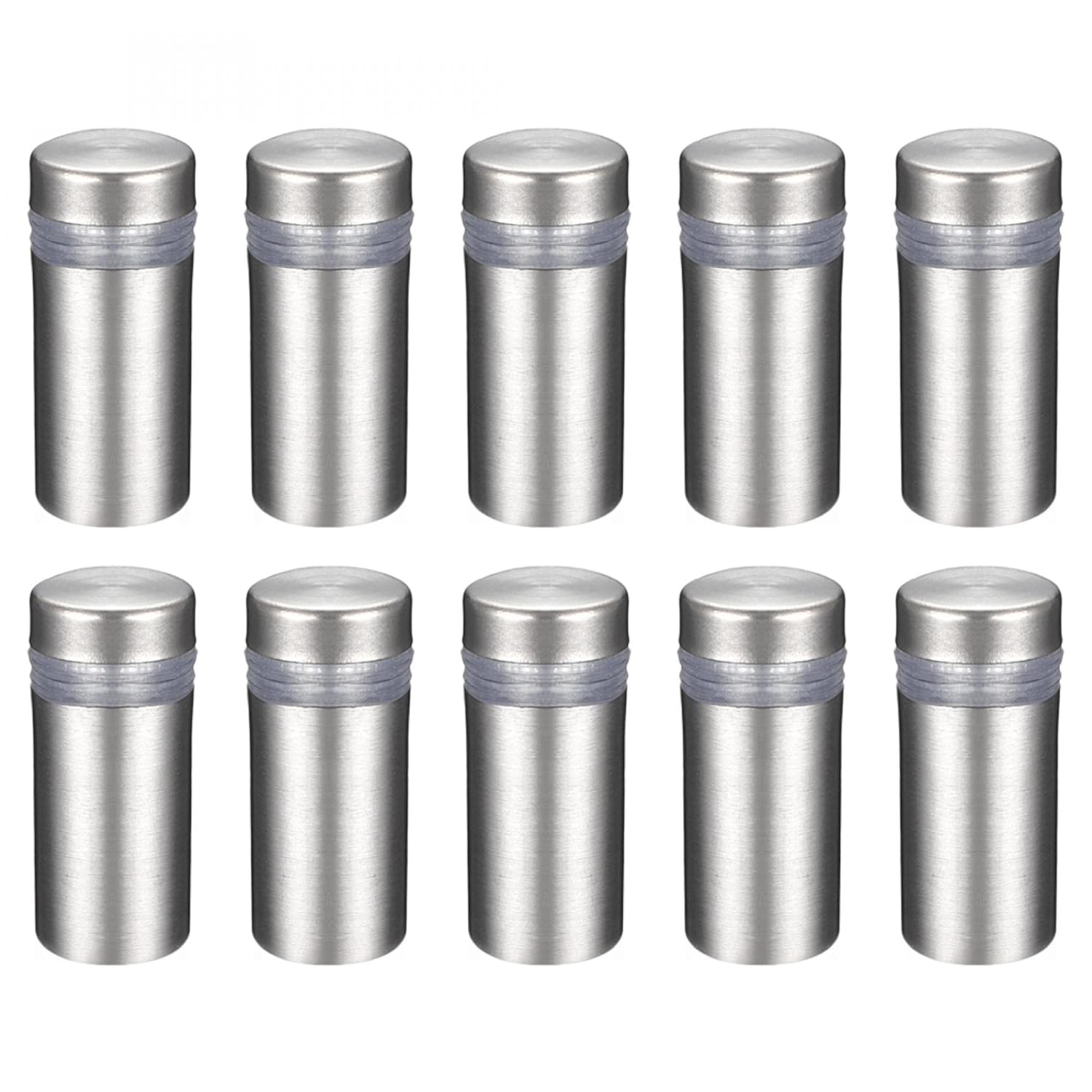 Wall Mount Acrylic Sign Standoff Screws Holders Glass Nails - 10pcs (12x25mm)