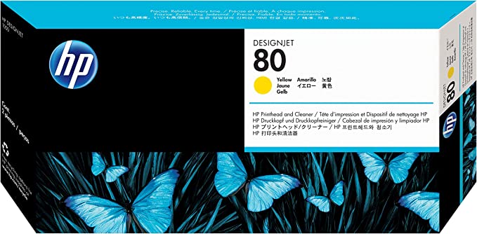 EN VENTA - Cabezal de impresión amarillo HP 80 para impresoras HP DesignJet 1050C y 1055CM (C4823A)