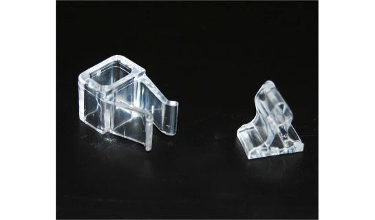 2pcs Clear Acrylic Door Catch (26x14x10 mm) for furniture industry, office equipment, interior elements, etc.
