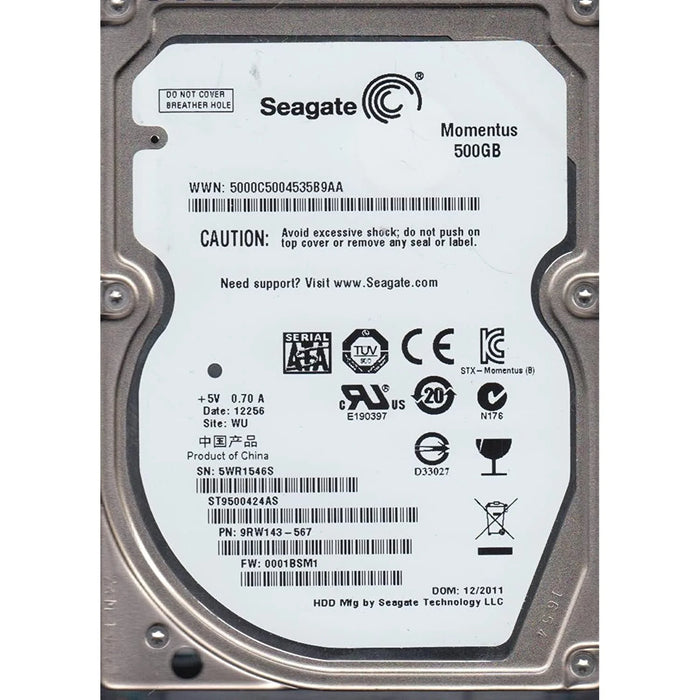 Disco duro HDD 500 GB (solo) para HP Designjet T3500 (B9E24-67018) - Nuevo