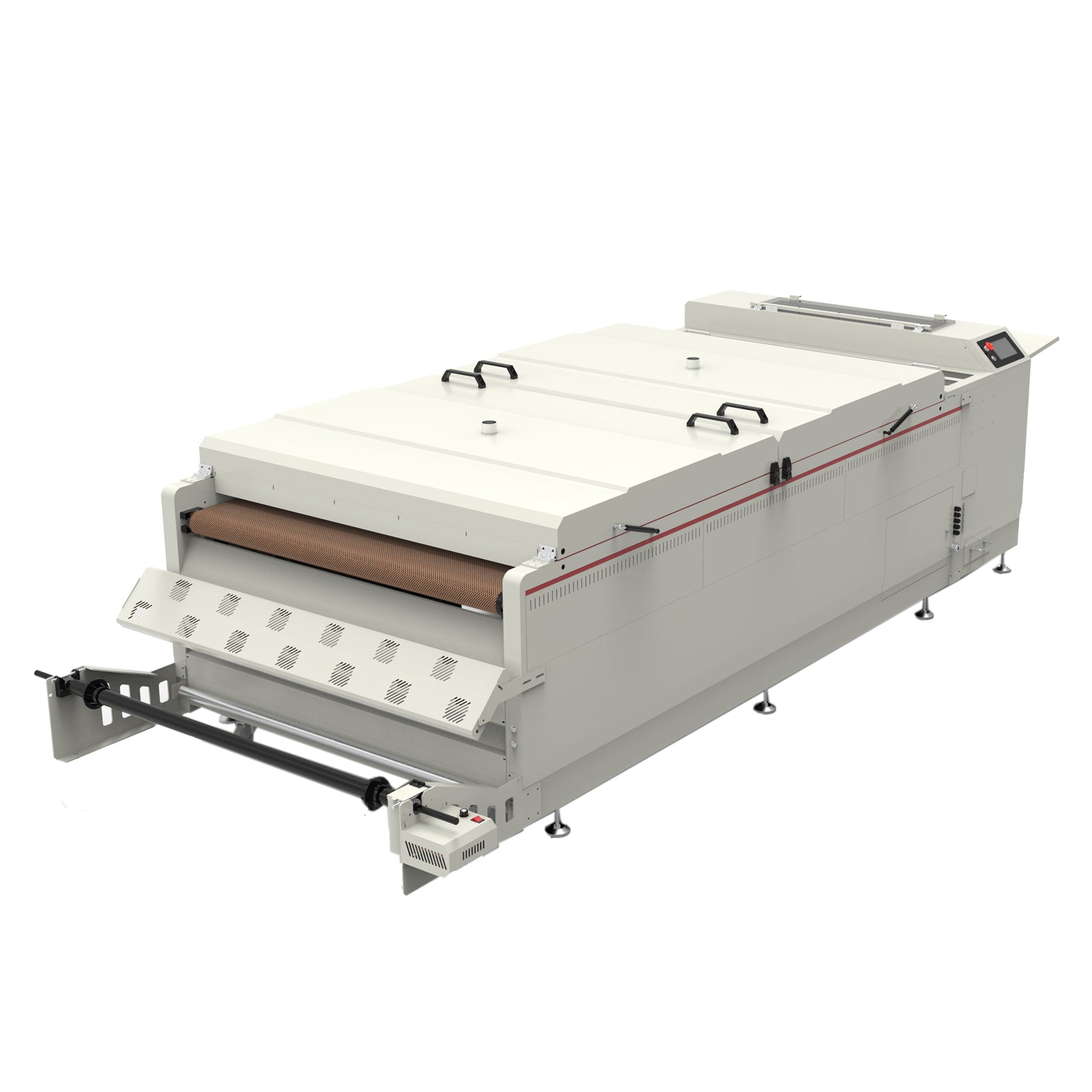 Agitador y secador automático de polvo DTF CALCA de 51 pulgadas con plataforma de transporte por absorción al vacío