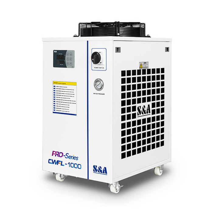 Enfriador de agua industrial CW-FL-1000BN para enfriamiento de láser de fibra de 1000 W, 2,01 HP, CA 1P 220 V, 60 Hz