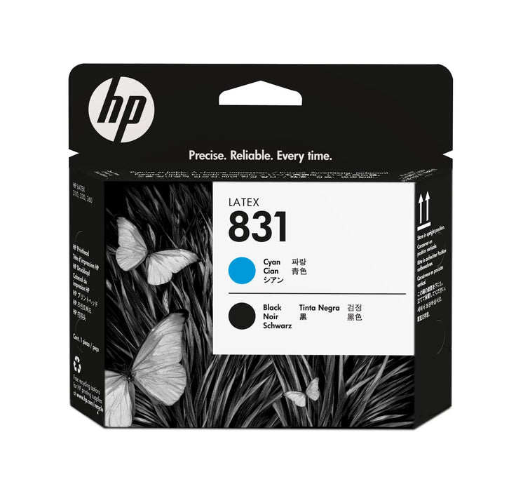 Cabezal de impresión HP 831 Latex cian/negro para impresoras HP Latex series 100, 300 y 500 - CZ677A