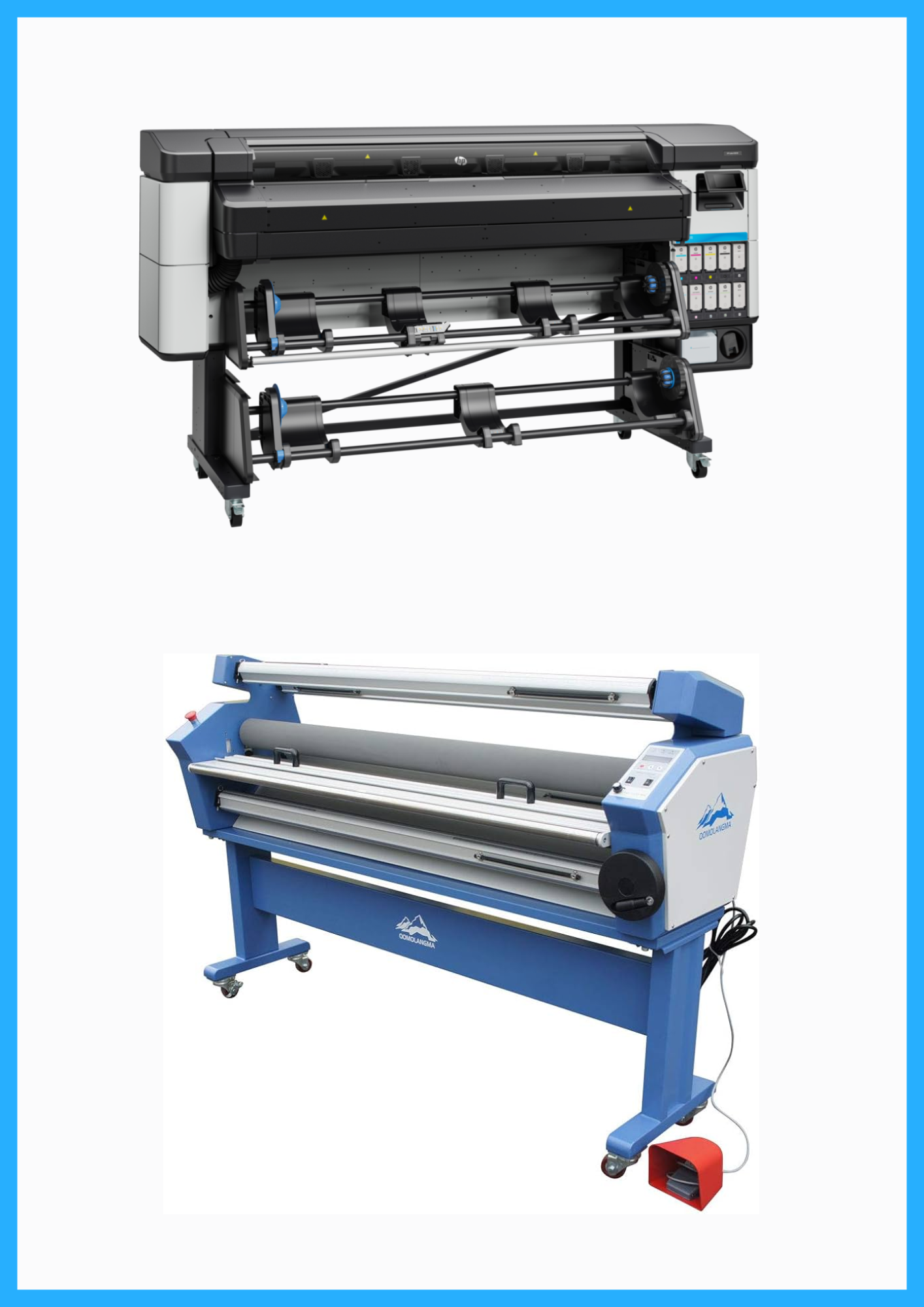 PAQUETE - Impresora HP Latex 630 W de 64" - Nueva + Laminadora en frío de formato ancho de baja temperatura totalmente automática de 63" - Nueva