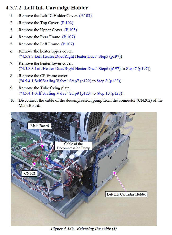 Soporte de tinta izquierdo EPSON SureLab D700 - 1887867 / 1730182