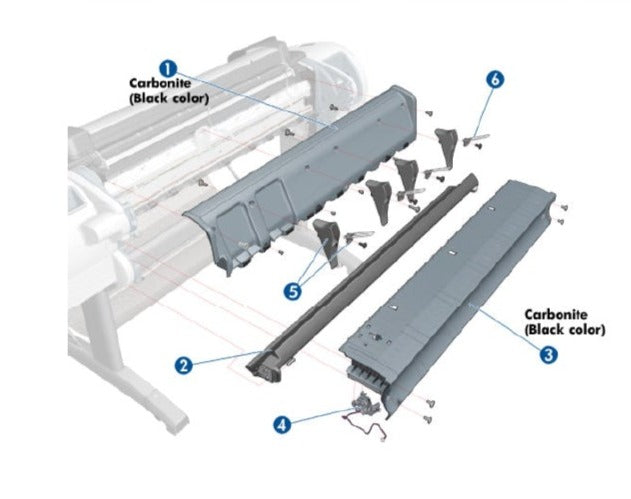 Conjunto de convergencia CR para la serie HP DesignJet Z2600 (T0B52-67003)