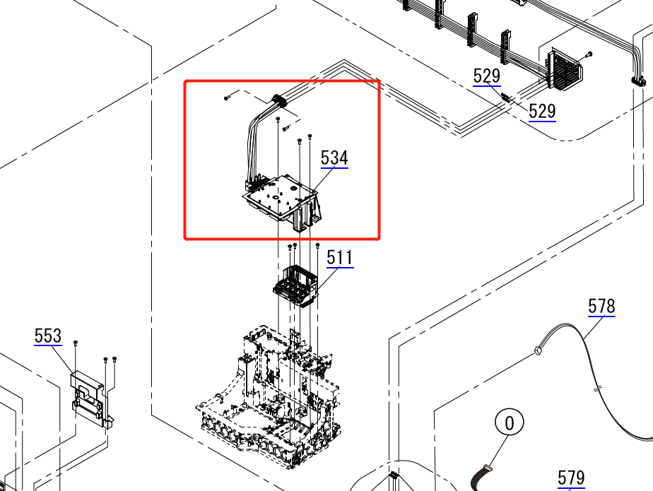 EPSON SC F7000 F7070 / F7100 F7170 / F7200 F7270 CONJ. DE CONDUCTO, CR, ASP - 1863725 / 1691911