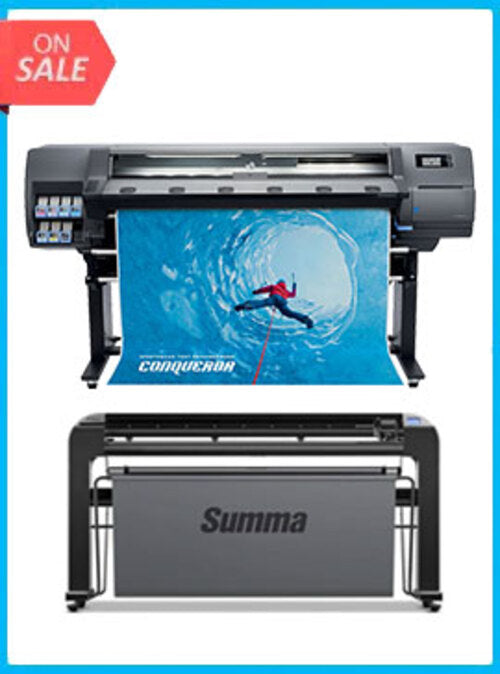 PAQUETE - Impresora HP Latex 315 de 54" - Reacondicionada (90 días, 1, 2, 3 o 4 años de garantía) + Cortadora de vinilo Summa S Clase 3 T120 de 48" + Software RIP Flexi