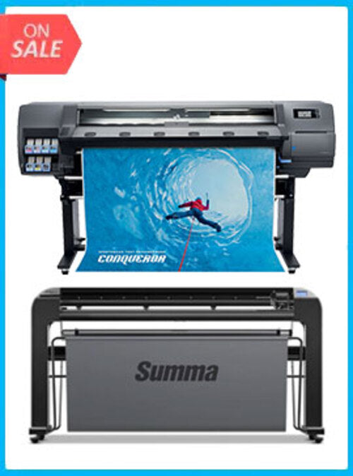 PAQUETE - Impresora HP Latex 315 de 54" - Reacondicionada (90 días, 1, 2, 3 o 4 años de garantía) + Cortadora de vinilo Summa S Clase 3 T140 de 54" + Software RIP Flexi