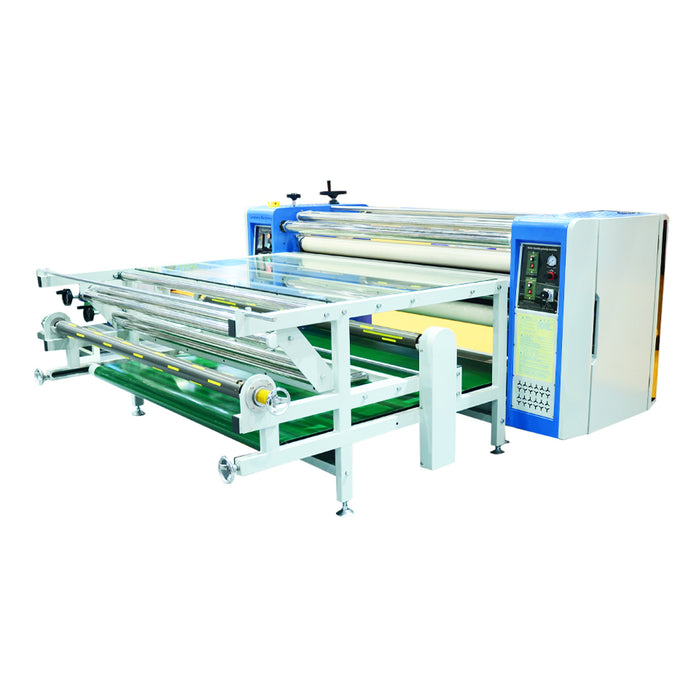 Máquina de transferencia térmica de gran formato de rollo a rollo de 1200 mm (47,2 pulgadas) de alta calidad (máquina de calentamiento por aceite)