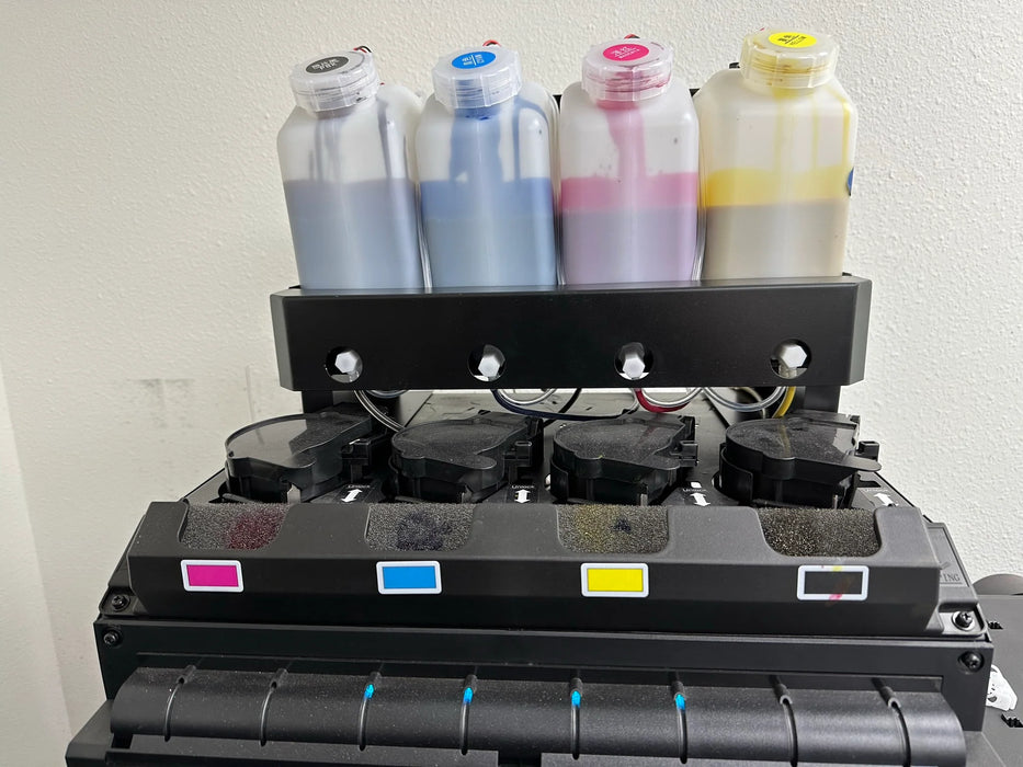 Sistema de impresión a granel de 3 litros con alarma de bajo nivel de tinta para DTF, Mimaki, Roland y Mutoh