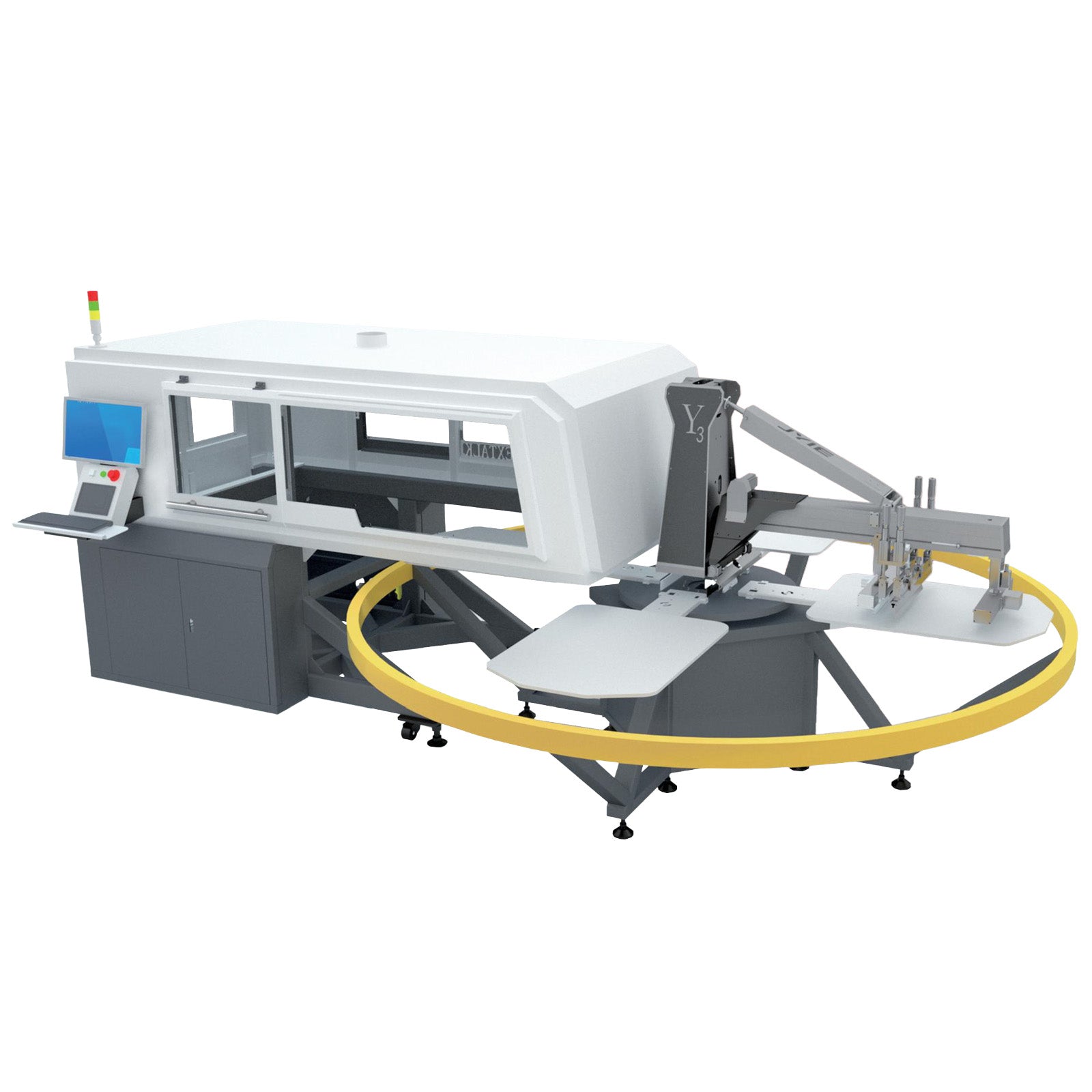 Oval Digital Printer with 4 Stations & 8 Print Heads