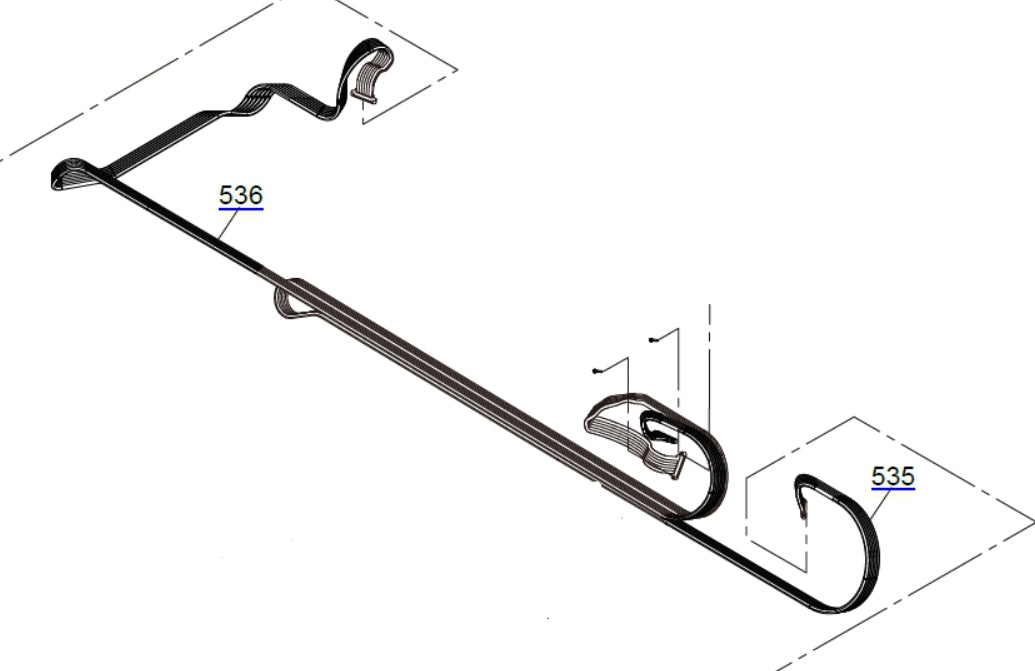 Tubo derecho EPSON SureColor P7500, P7550 y P7570 (Inicio) - 1771305