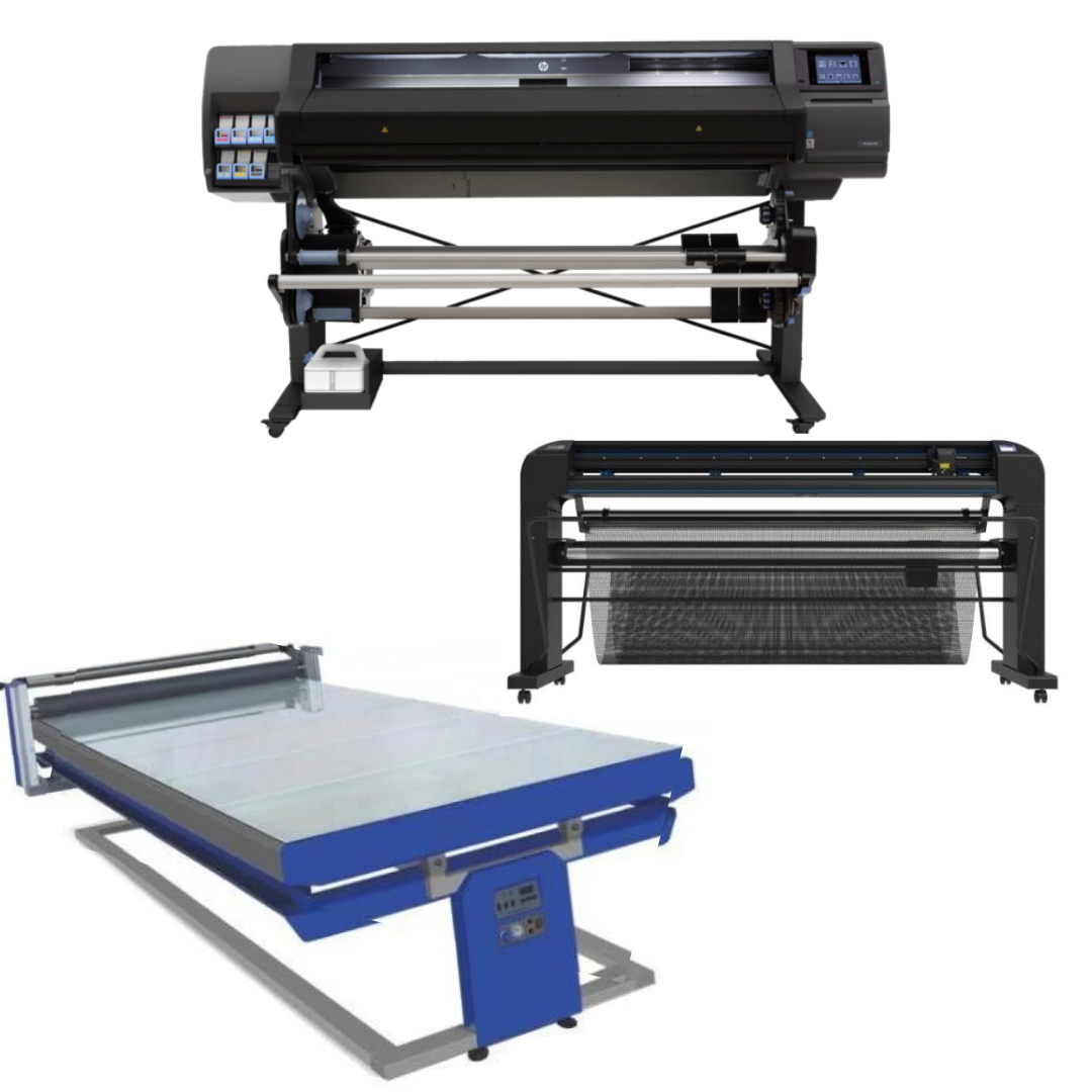 COMPLETE SOLUTION - HP Latex 560 64" Printer - Refurbished (1 Year Warranty) + Summa S Class 3 D160 62" Vinyl Cutter - New + 67in x 126in Flatbed Hot and Cold Laminator for Rigid & Flex Media - New