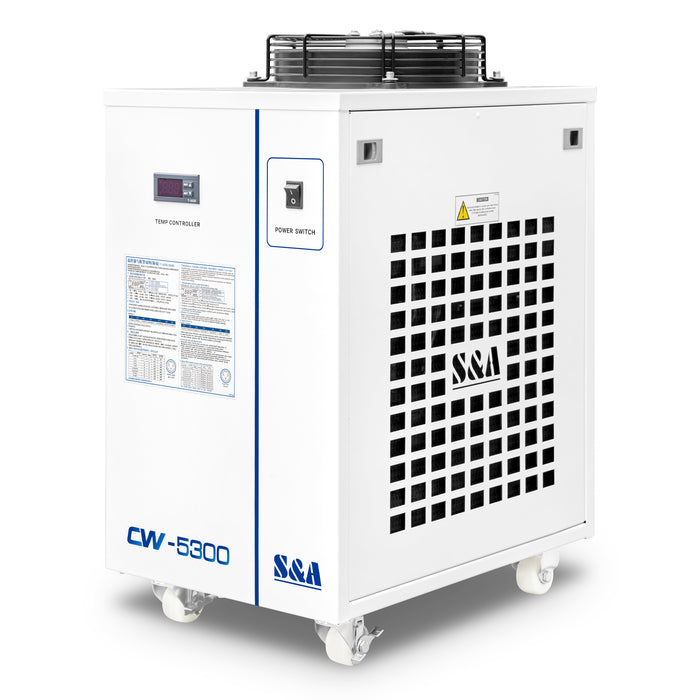 Enfriador de agua industrial S&A 5300BN para husillo CNC o máquina de soldar de 18 kW, CA 1P 220-240 V 60 Hz